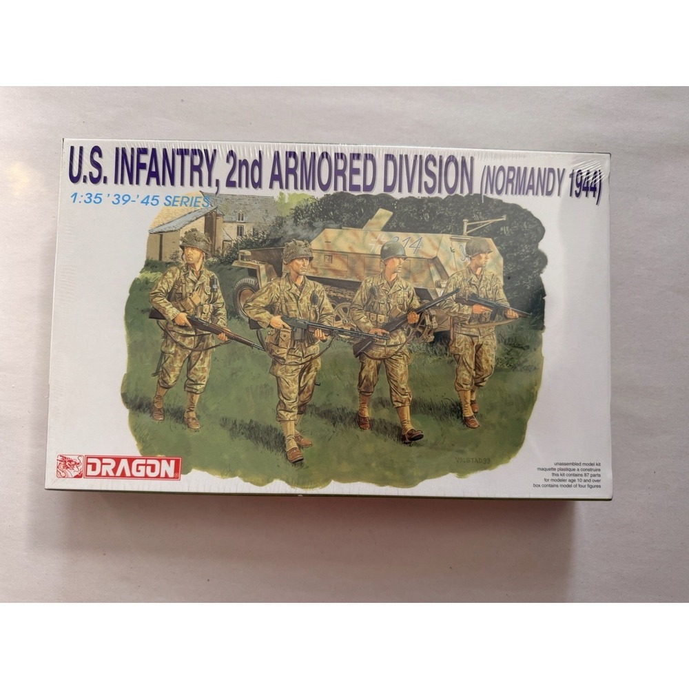 Dragon 6120 1:35 US Infantry 2nd Armored Division Normandy 1944 Model Kit